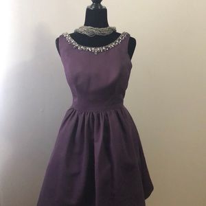Elegant plum dress